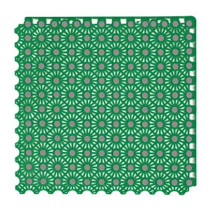 HY011 interlocking floor tile in Grass Green