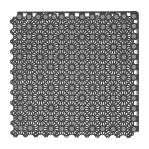 HY011 interlocking floor tile in Gray