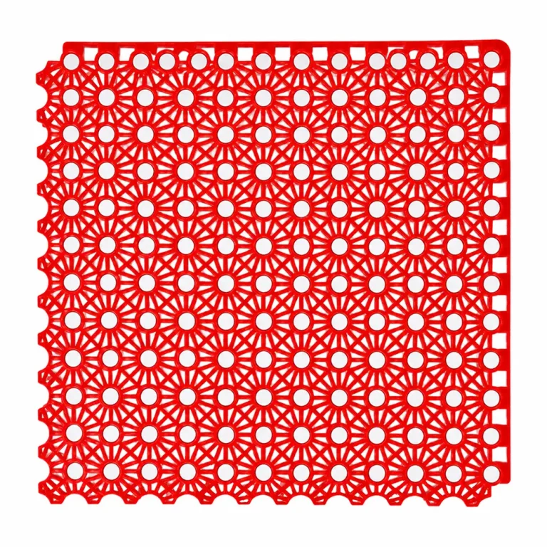 HY011 interlocking floor tile in Red