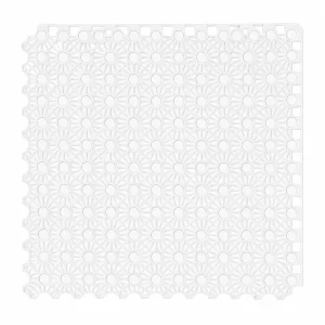 HY011 interlocking floor tile in White