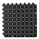 HY012 interlocking floor tile in Black