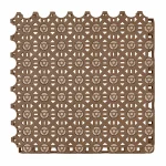 HY012 interlocking floor tile in Brown