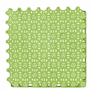 HY012 interlocking floor tile in Grass Green