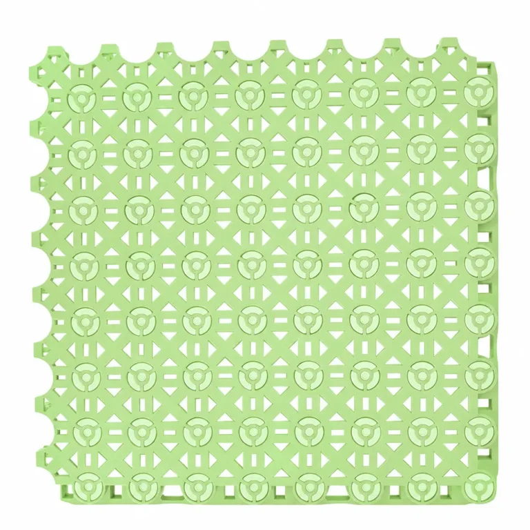 HY012 interlocking floor tile in Light Green