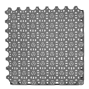 HY012 interlocking floor tile in Silver Gray