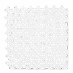 HY012 interlocking floor tile in White