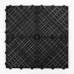 HY013 interlocking floor tile in Black