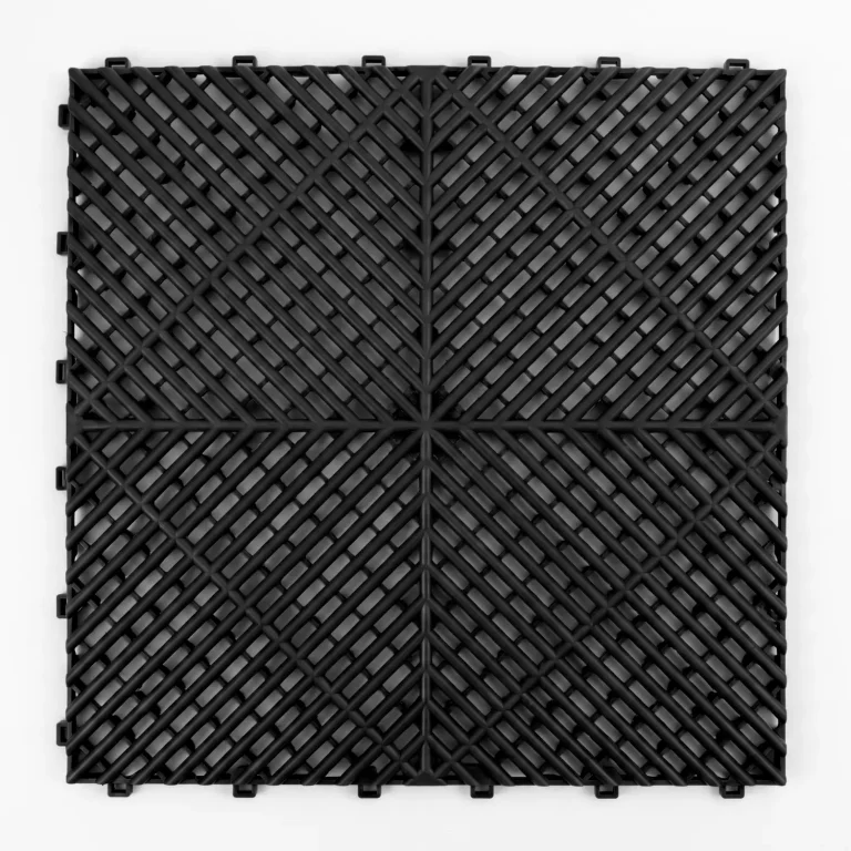 HY013 interlocking floor tile in Black