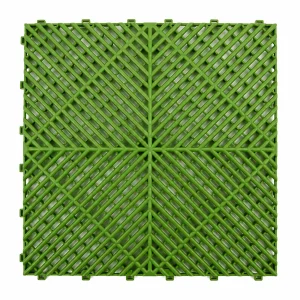 HY013 interlocking floor tile in Grass Green
