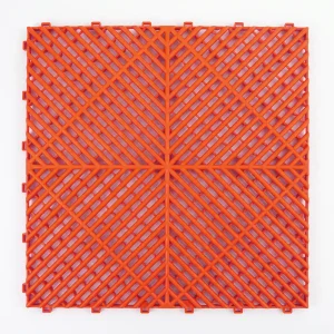 HY013 interlocking floor tile in Red