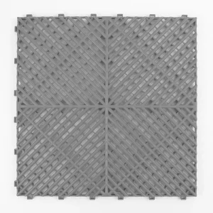 HY013 interlocking floor tile in Silver Gray