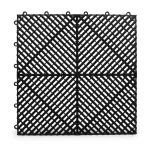 HY013-L interlocking floor tile in Black