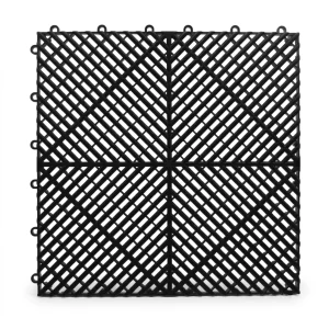 HY013-L interlocking floor tile in Black