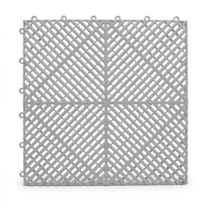 HY013-L interlocking floor tile in Silver Gray