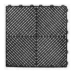 HY014 interlocking floor tile in Black
