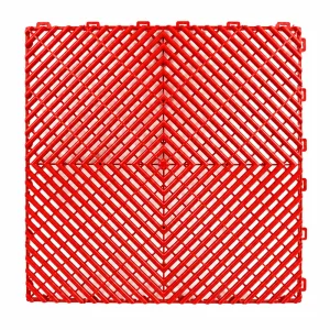 HY014 interlocking floor tile in Red