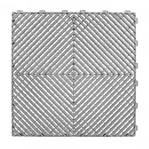 HY014 interlocking floor tile in Silver Gray