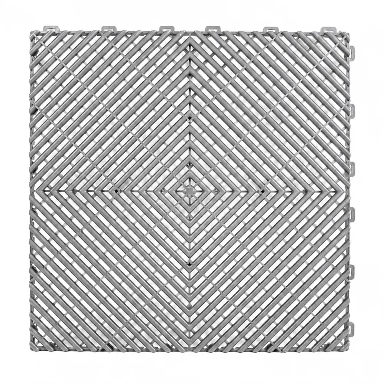 HY014 interlocking floor tile in Silver Gray
