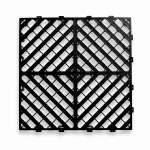 HY015 interlocking floor tile in Black