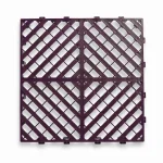 HY015 interlocking floor tile in Brown