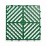 HY015 interlocking floor tile in Grass Green