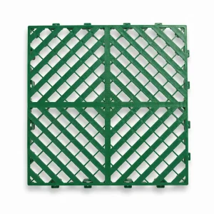 HY015 interlocking floor tile in Grass Green