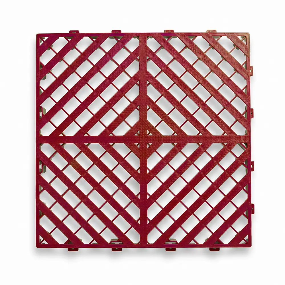 HY015 Flat Surface Garage Floor Tile