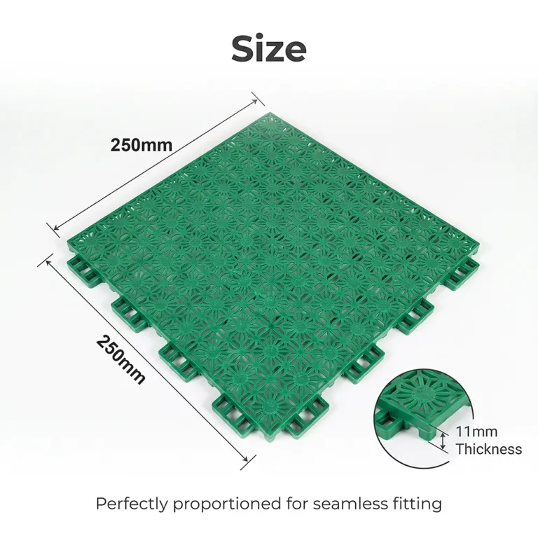 HY002 interlocking floor tile size reference