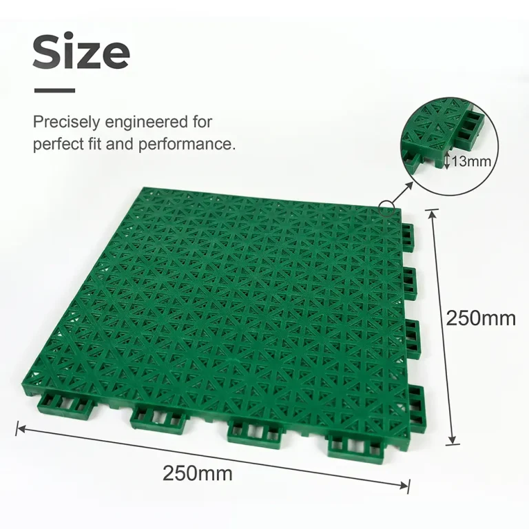 HY004 interlocking floor tile size reference