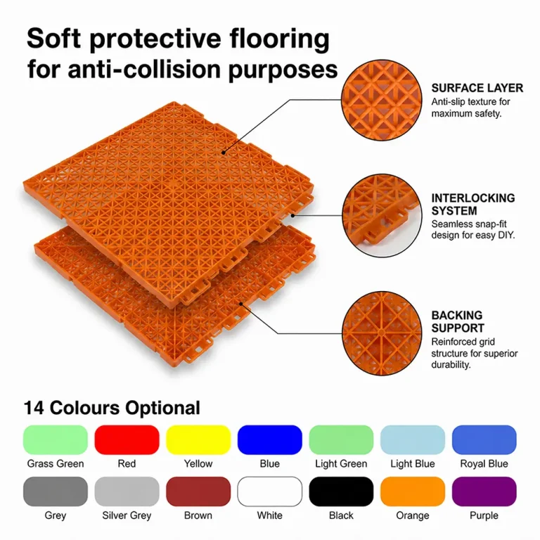 HY006-S interlocking floor tile surface detail