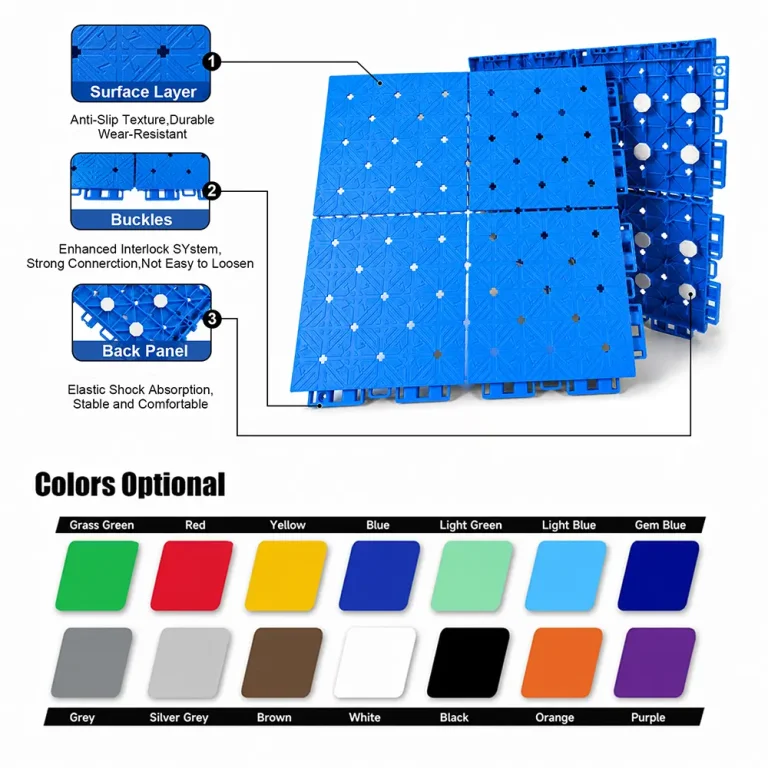 HY007 interlocking floor tile surface detail