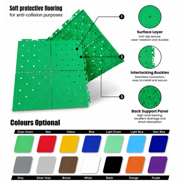 HY007-S interlocking floor tile surface detail