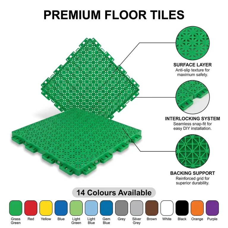 HY008 interlocking floor tile surface detail