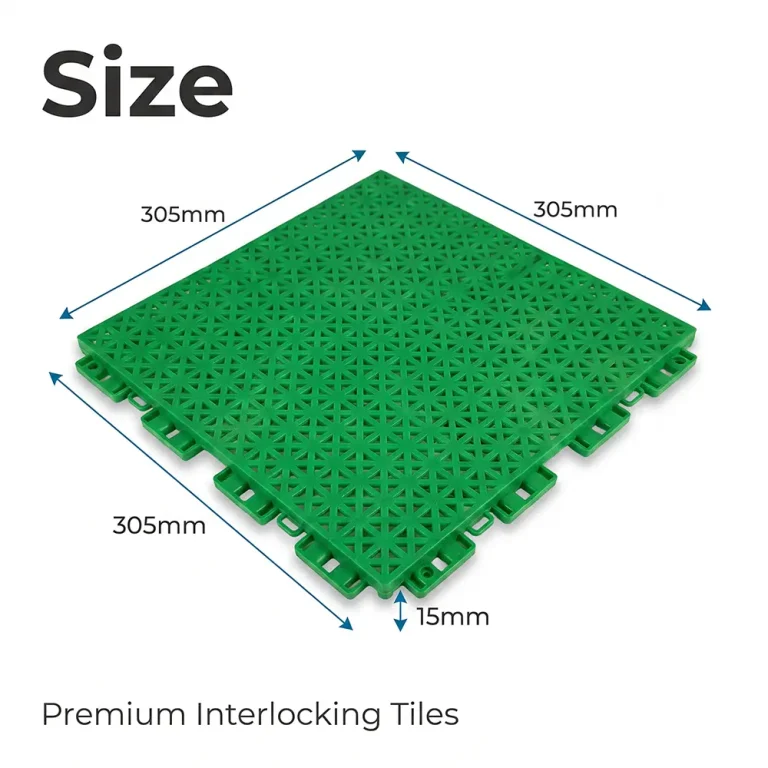 HY008-S interlocking floor tile size reference