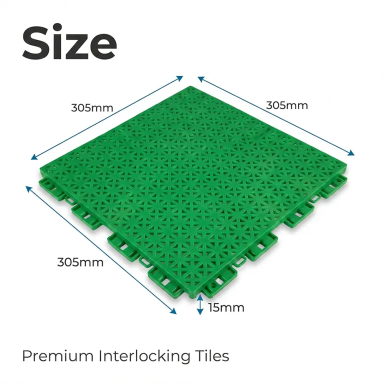 HY008 interlocking floor tile size reference