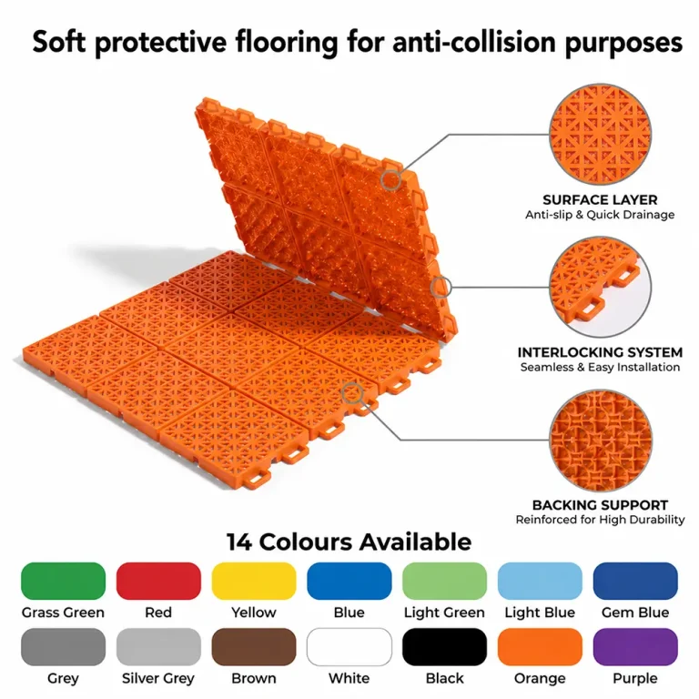 HY009-S interlocking floor tile surface detail