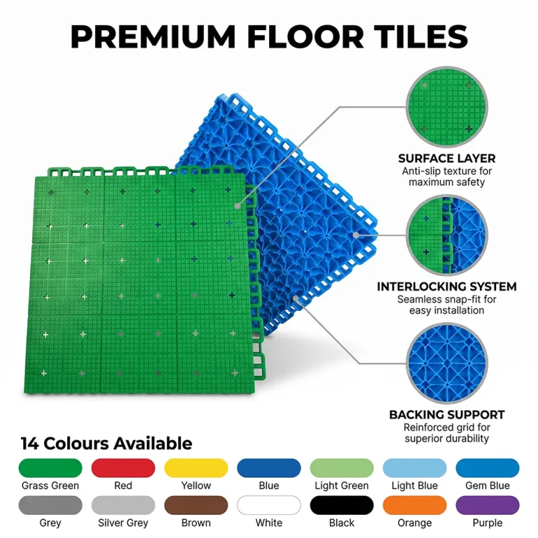 HY010-S interlocking floor tile surface detail