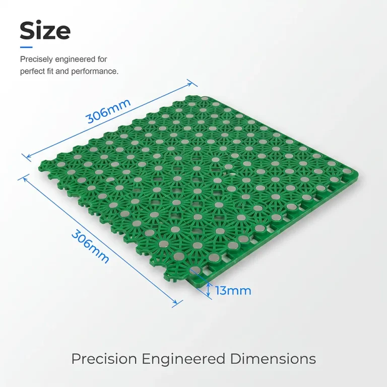 HY011 interlocking floor tile size reference