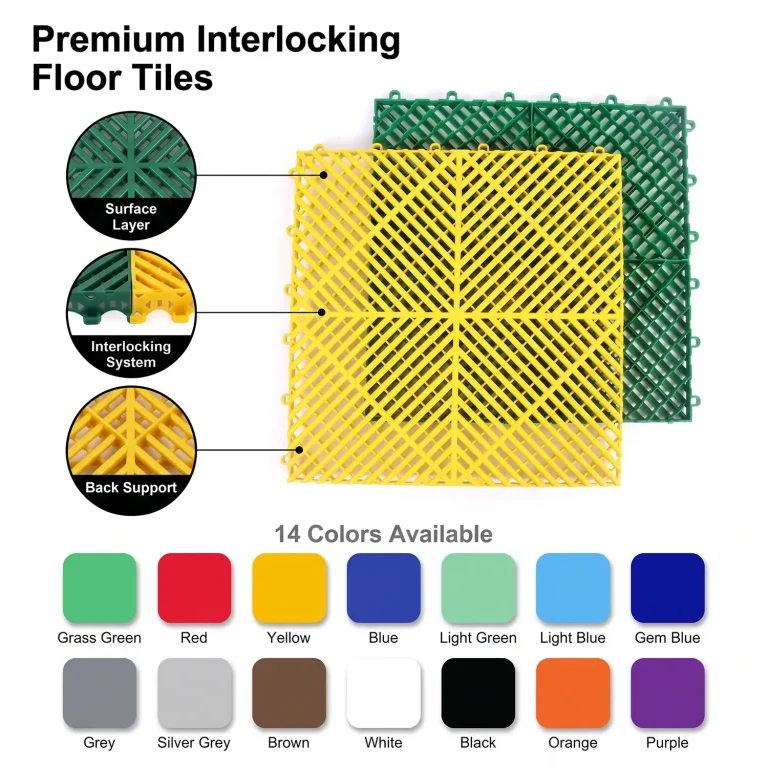 HY013-L interlocking floor tile surface detail