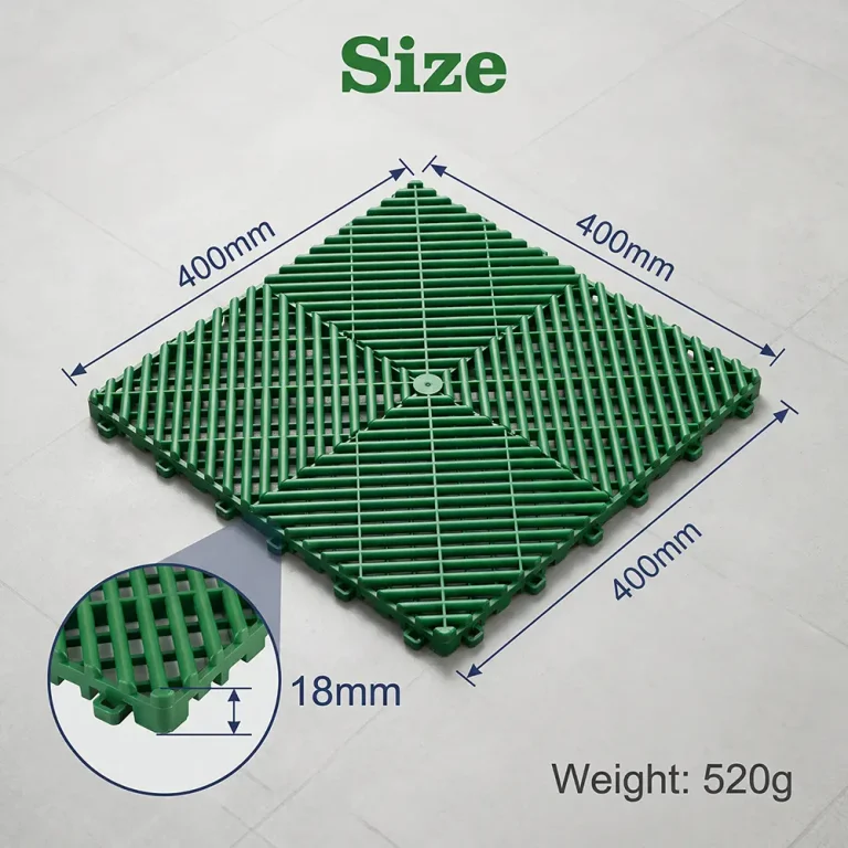 HY014 interlocking floor tile size reference