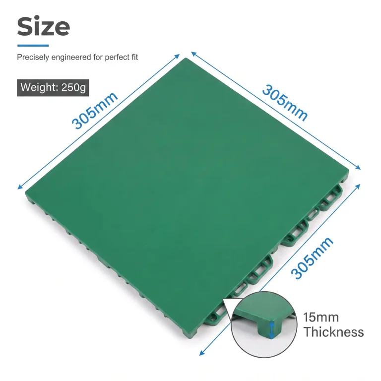HY017 interlocking floor tile size reference